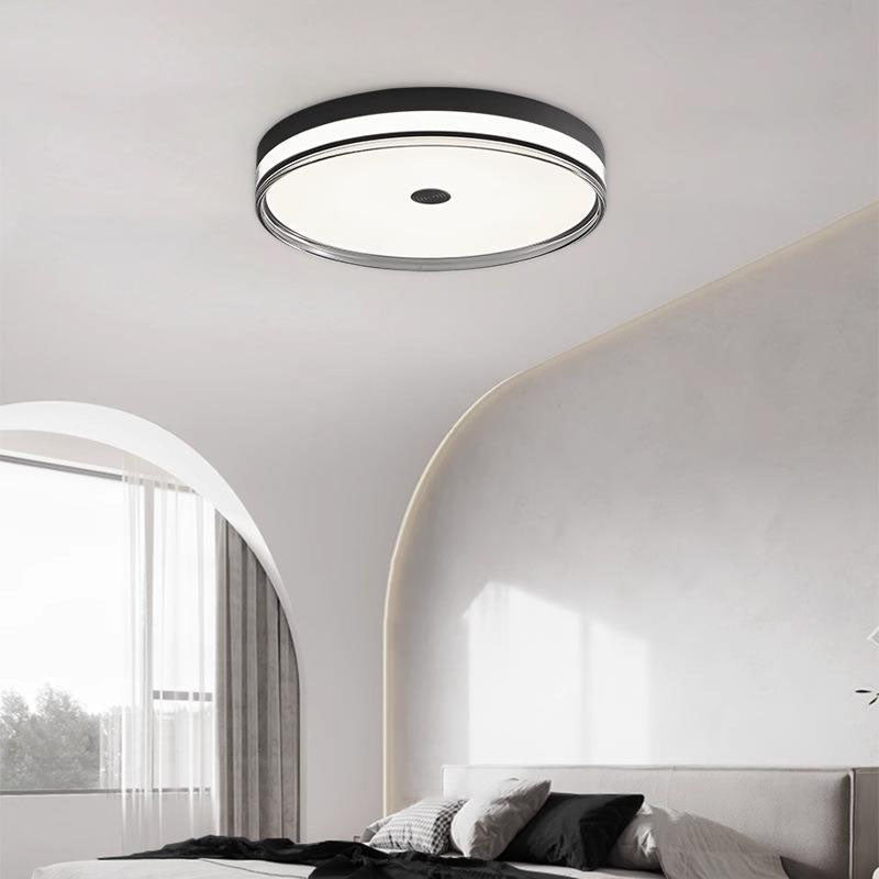Moderne unbedeutende Acrylrunde Glas-LED-Unterputz-Deckenleuchte für Schlafzimmer 