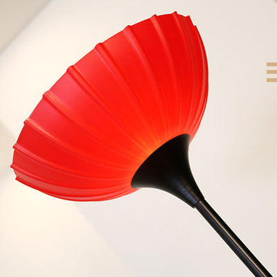 Modern Minimalist Flower Glass Table Iron Acrylic 2-Light Standing Floor Lamp
