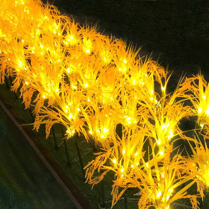 現代的な創造的模倣小麦の穂LEDソーラー防水インサート芝生景観ライト、屋外パティオ用 
