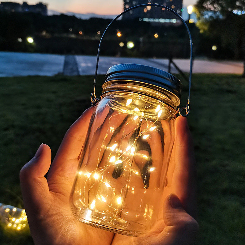 Luces de cadena LED en forma de estrella de alambre de cobre de acero inoxidable con vidrio solar impermeable de estilo Art Deco moderno para iluminación exterior de jardín 