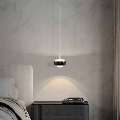 Modern Simplicity Iron Aluminum Semicircle LED Pendant Light For Living Room