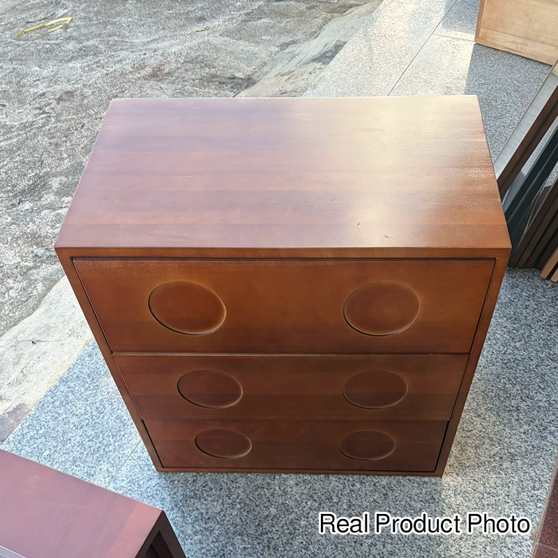 Zeitgenössischer Retro-Kubus Metall Kiefernholz Sperrholz Aufbewahrungsschrank 3-Schubladen Für Schlafzimmer 