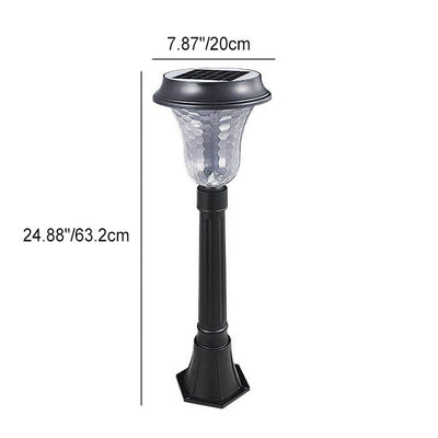 Lumière extérieure en aluminium du PC LED de cylindre solaire de simplicité moderne pour le jardin 