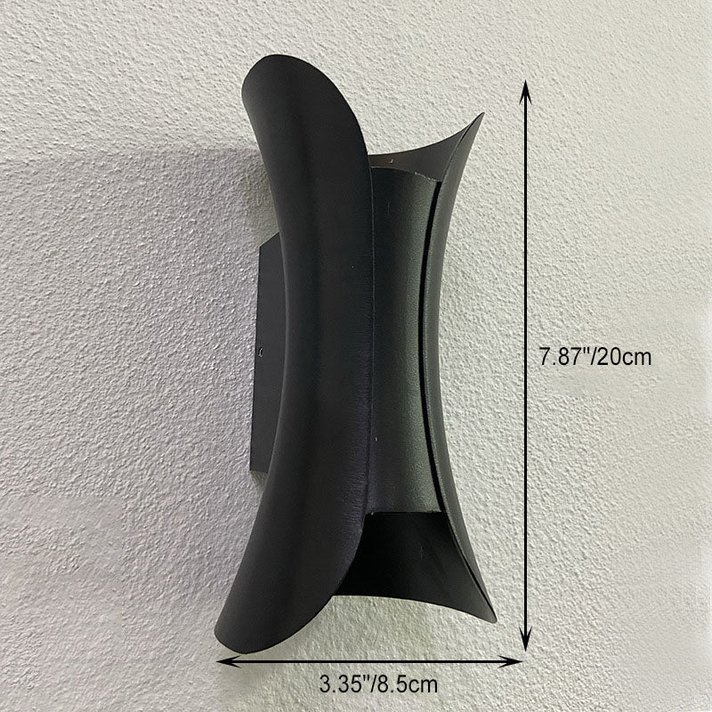 Moderne unbedeutende wasserdichte Rechteck-Aluminium-LED-Wandleuchterlampe für Terrasse im Freien 