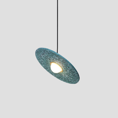 Nordic Creative Terrazzo Planet Disc 1-Light Pendant Light