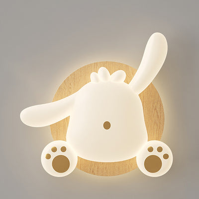 Zeitgenössische kreative Bär Eisen Kunststoff LED Semi-Flush Mount Deckenleuchte für Wohnzimmer 