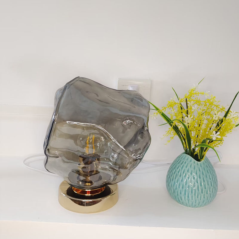 Zeitgenössische kreative Glas Lava Design 1-Licht Tischlampe für Schlafzimmer 