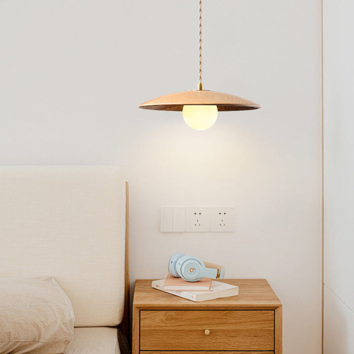 Moderne minimalistische Log Langlinie Kreisförmige 1-Licht Pendelleuchte 