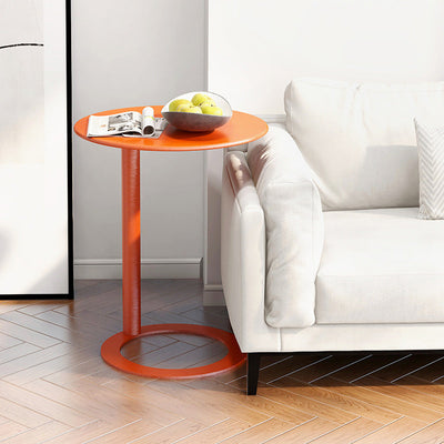 Moderner minimalistischer runder Metall-Beistelltisch für das Wohnzimmer 