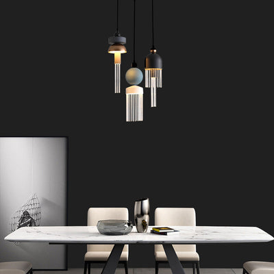 ثريا LED من الألومنيوم بتصميم غير منتظم عصري وزجاجي لقاعة المعيشة 