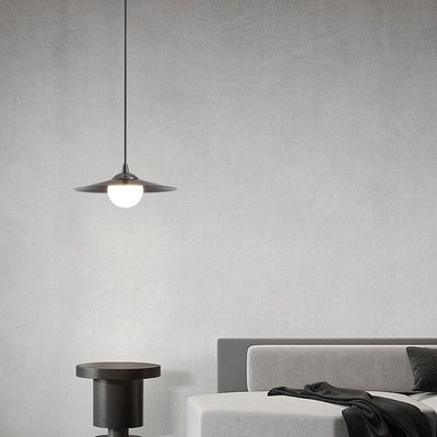 Modern Minimalist Art Wrought Iron Disc LED Pendant Light