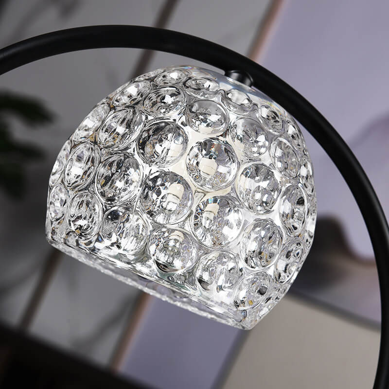 Europäische Moderne Aromatherapie Eiche Glas Metall LED Schmelzwachs Tischlampe 