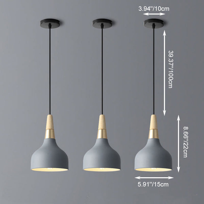 Art créatif moderne de disque de macaron 1-lumière suspension 
