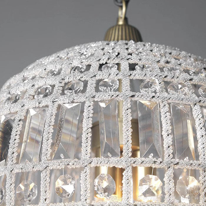 Modern Art Deco Hot Air Balloon Shaped Iron Crystal 1/3/6 Light Chandelier For Living Room
