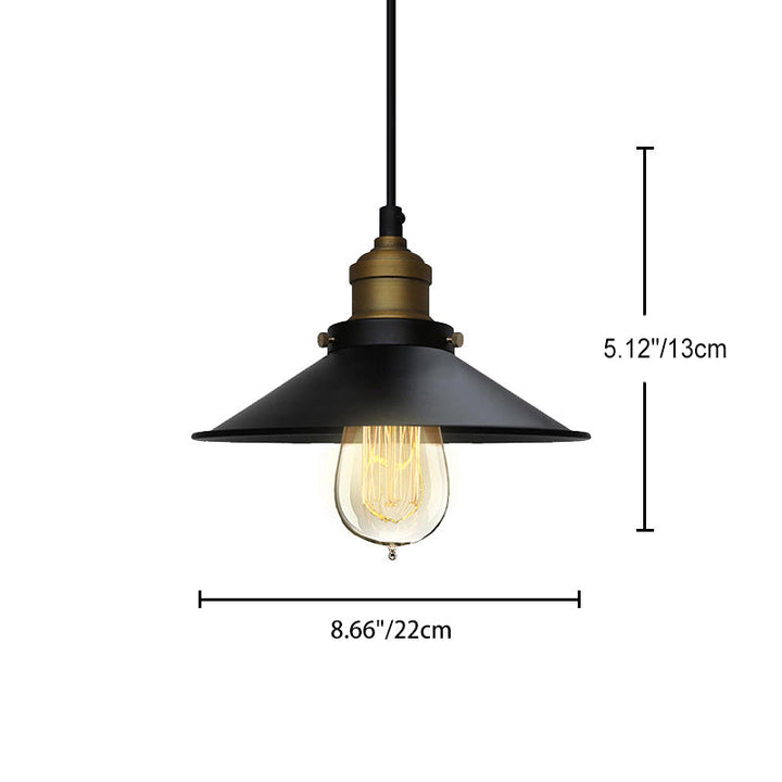 Zeitgenössische industrielle Eisen Topf Deckel Form Glas 1-Licht Pendelleuchte für Esszimmer 