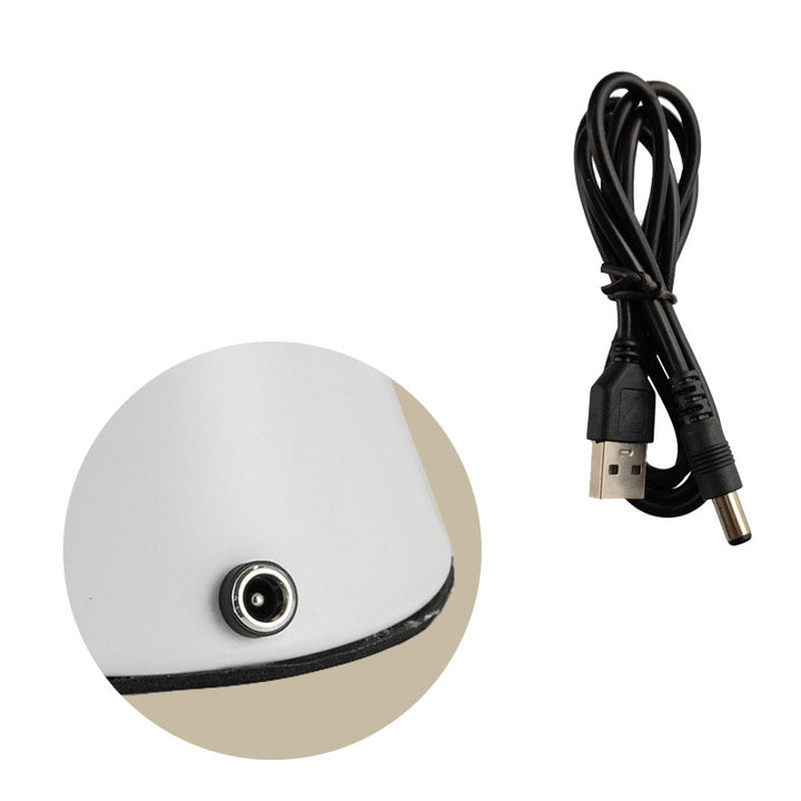 Lampe de table rechargeable LED à boule conique en fer nordique contemporain PIA pour chevet 