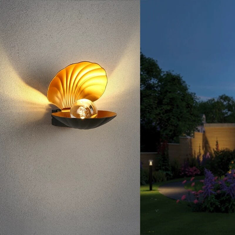 Outdoor Waterproof Creative Shell Aluminum LED Wall Sconce Lamp