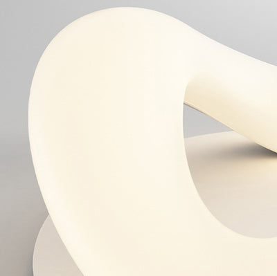 Luz de techo empotrada LED con hardware de anillo de onda PE minimalista moderno para dormitorio 