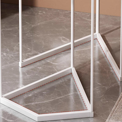 Table d'appoint ronde en verre de simplicité contemporaine pour salon 