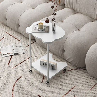 Moderner minimalistischer Bärenholz-Eisentisch 2-stufig für das Wohnzimmer 