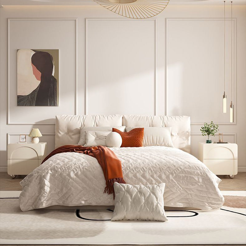 Table de nuit moderne minimaliste rectangulaire avec base ronde en acier au carbone et 2 tiroirs pour chambre 
