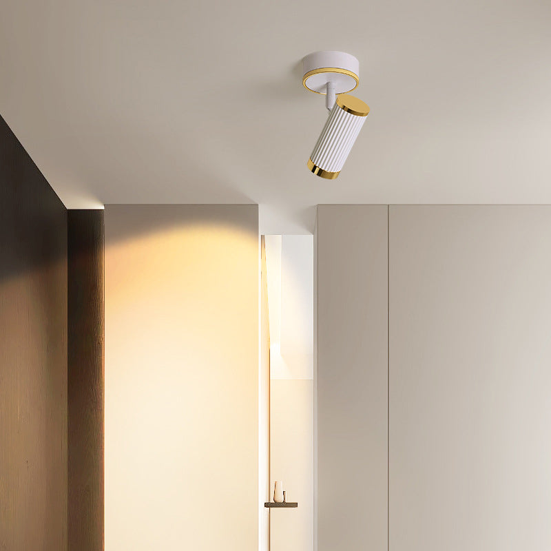 Moderne minimalistische Aluminium Eisen Spotlight LED Semi-Flush Mount Deckenleuchte für Flur