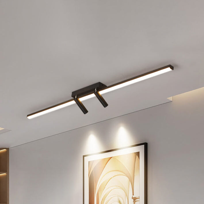 Modern Minimalist Long Strip LED Spotlight Flush Mount Ceiling Light
