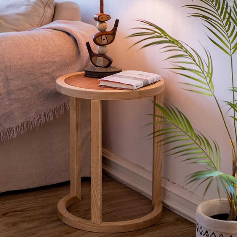 Moderne Einfachheit Runder Dreieckiger Quadratischer Holz-Beistelltisch für das Wohnzimmer 