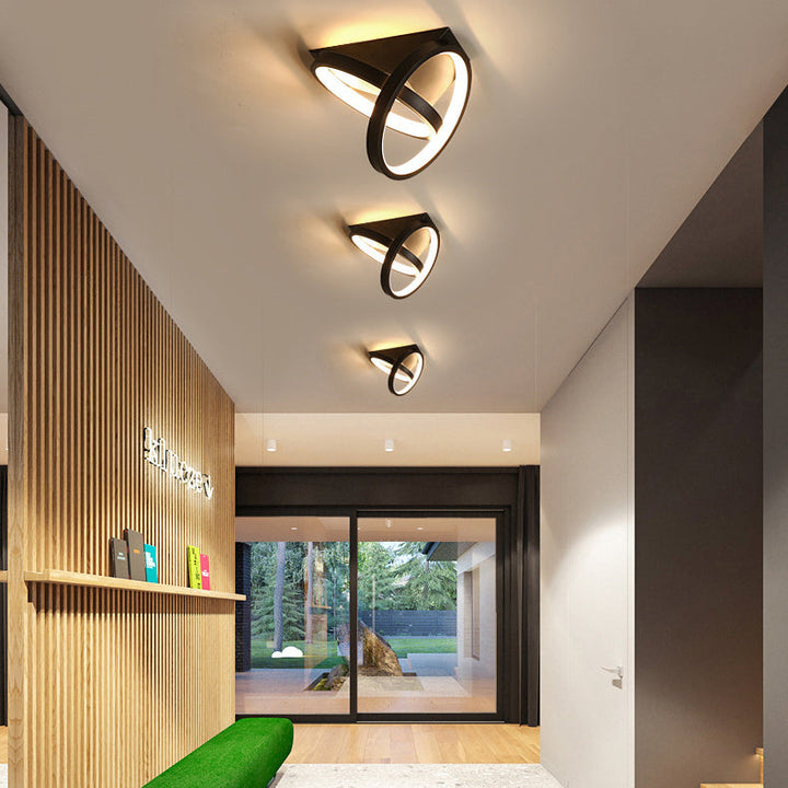 Moderne minimalistische quadratische LED-Deckenleuchte aus Eisen, Silikon und Aluminium, halbbündige Montage für Arbeitszimmer 