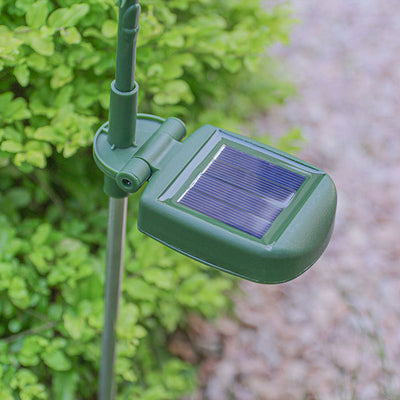 Contemporary Creative Solar Stainless Steel Fabric Rose LED Outdoor Ground Plug Light For Garden