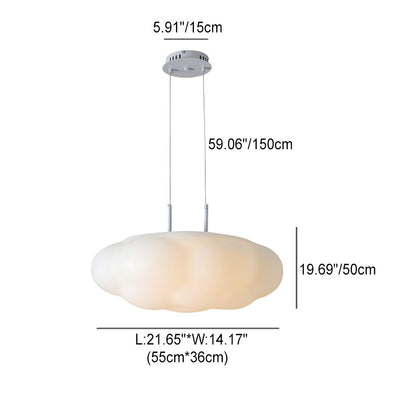 Einfache LED-Pendelleuchte mit schwebender Wolke 