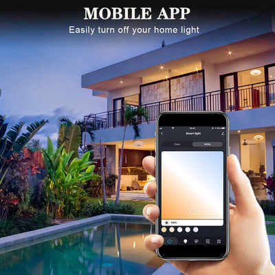 Luz de Montaje Empotrado LED Redonda Blanca Minimalista Moderna con Control Inteligente por APP y Bluetooth 