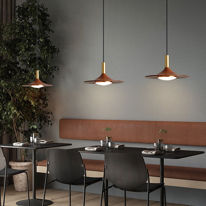 Moderne Einfachheit Eisen Acryl Fliegende Untertasse LED Pendelleuchte für das Esszimmer 