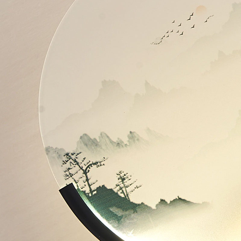 Modern Transitional Round Fawn All Copper Glass Silicone LED Wall Sconce Lamp For Living Room