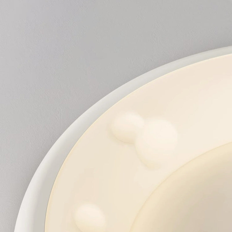 Moderne minimalistische Käsecreme Acryl Eisen LED Unterputz Deckenleuchte für Schlafzimmer 