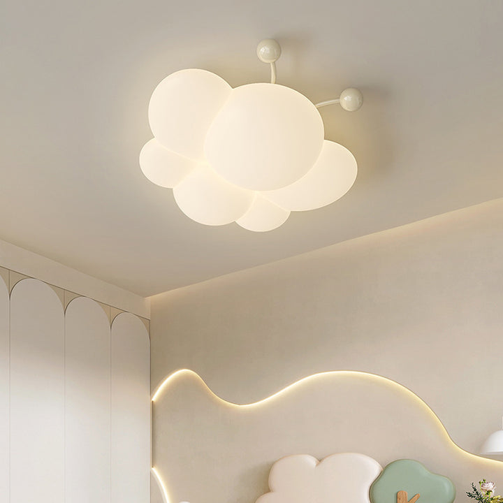 Plafonnier LED en fer PE abeille à montage affleurant pour chambre à coucher, simplicité moderne 