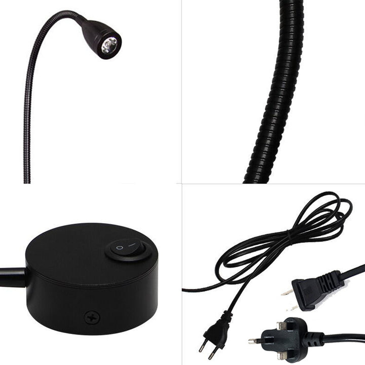 Applique murale LED moderne simple avec projecteur orientable pour la lecture 