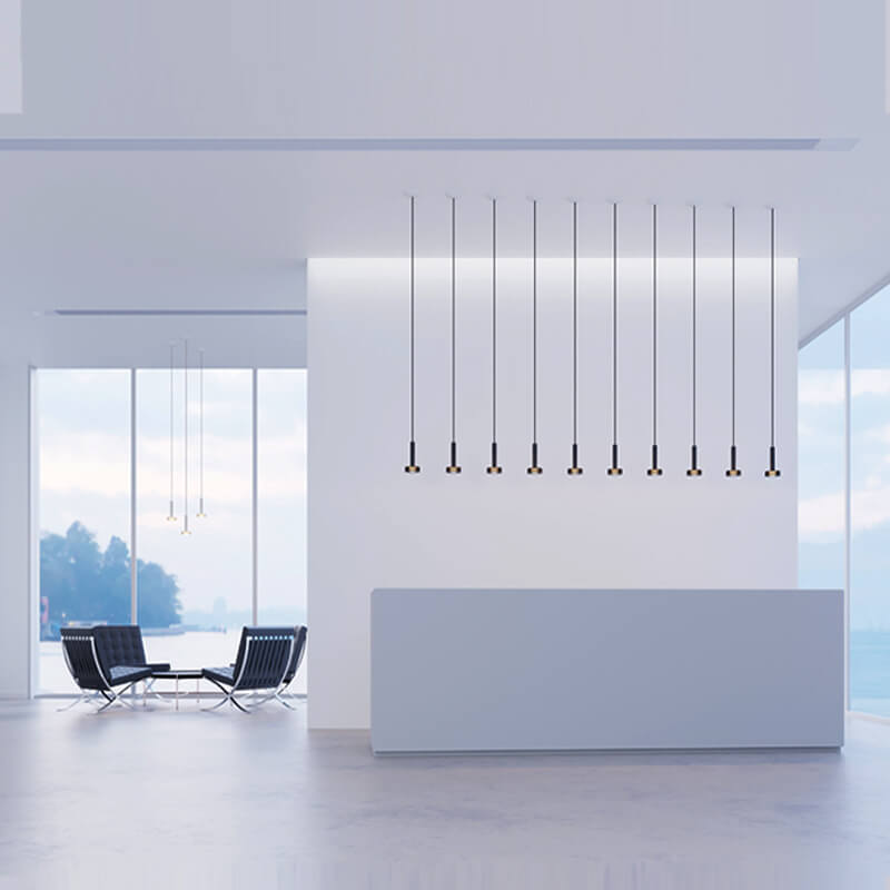Nordic Minimalist Metal Cylindrical Drum LED Pendant Light