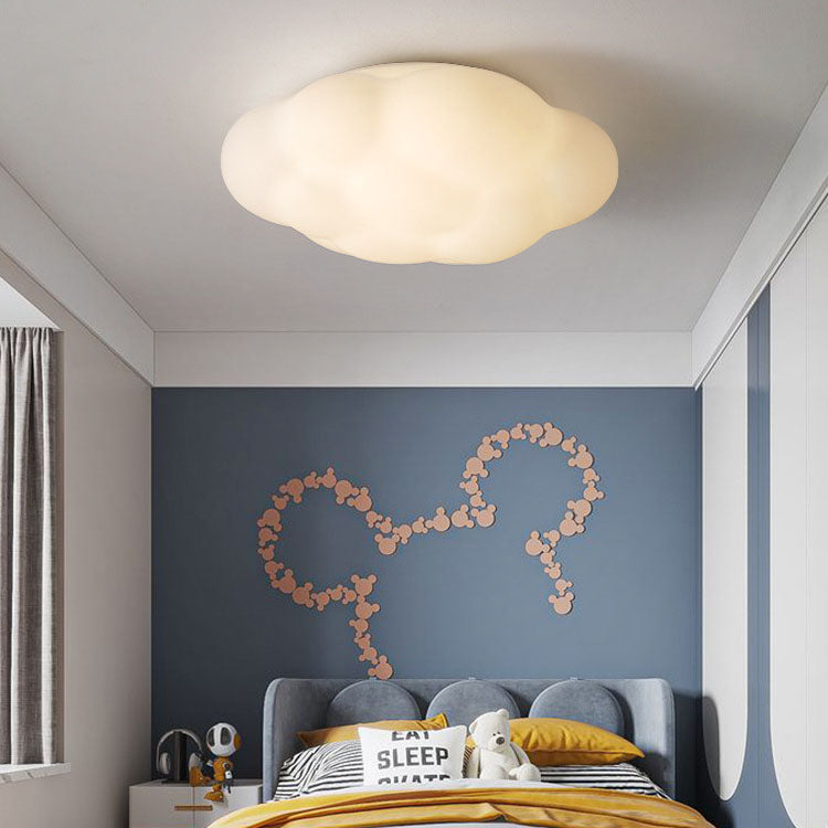 Moderne Einfachheit Cloud PET Schatten Hardware LED Unterputz Deckenleuchte für Schlafzimmer 