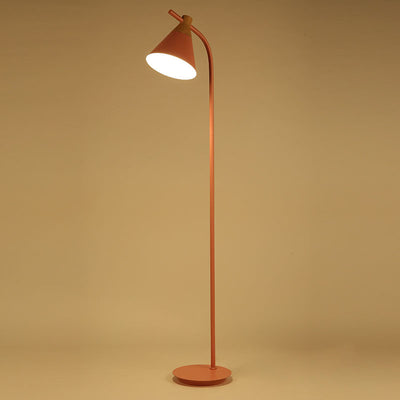 Nordic Creative Macaron Cone Shade 1-Light Standing Floor Lamp