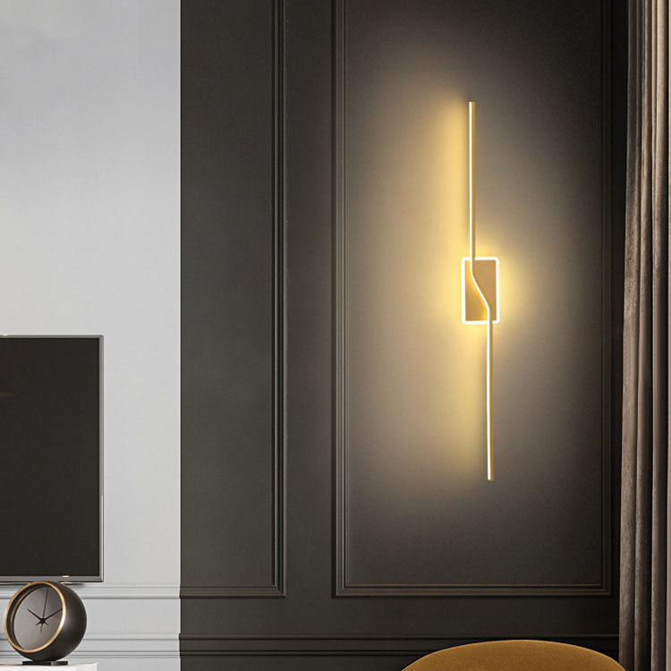 Moderne minimalistische Bar Aluminium Silikon Acryl LED Wandleuchte Lampe für Wohnzimmer 