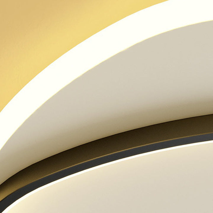 Moderne minimalistische Dreieck ovale Acryl Eisen LED Unterputz Deckenleuchte für Wohnzimmer 