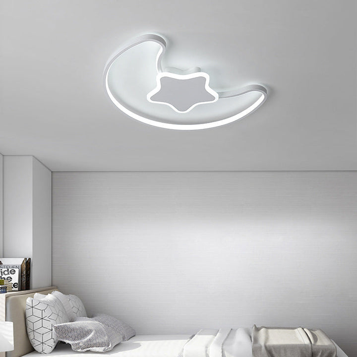 Plafonnier semi-encastré en fer acrylique LED contemporain créatif pour salon 