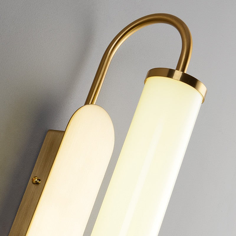 Applique murale LED contemporaine nordique en fer et acrylique en forme de cylindre pour salon 