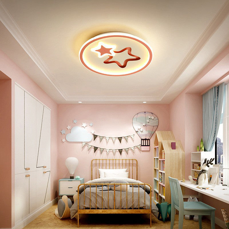 Plafonnier LED en acrylique et fer en forme d&
