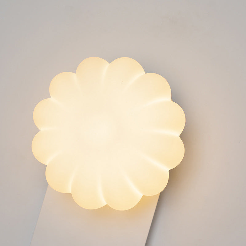 Moderne Einfachheit PE Kürbis Form Eisen 1-Licht Wandleuchte Lampe für Schlafzimmer 