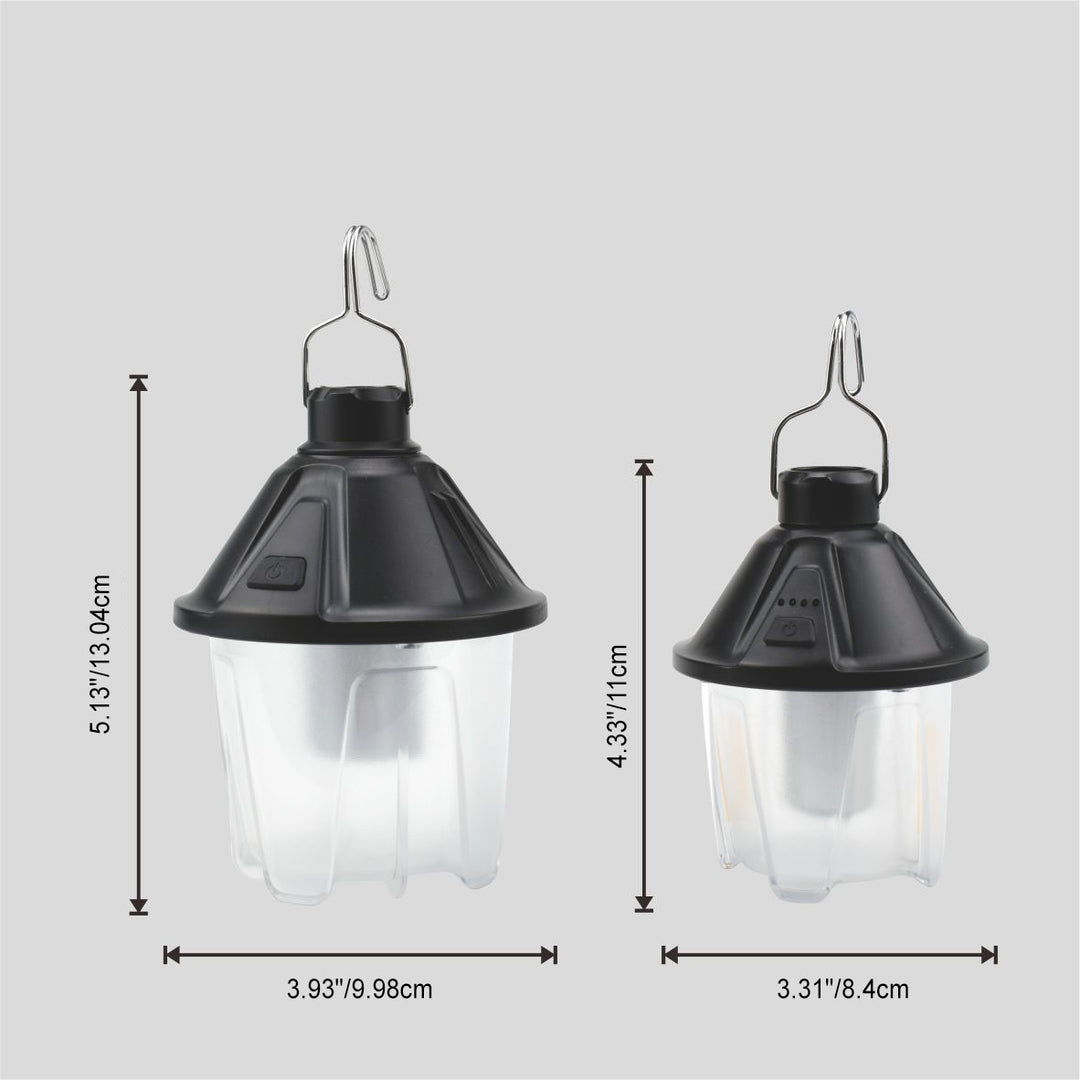 Lumière de camping portable LED en plastique en forme de cône de pin étanche pour l&
