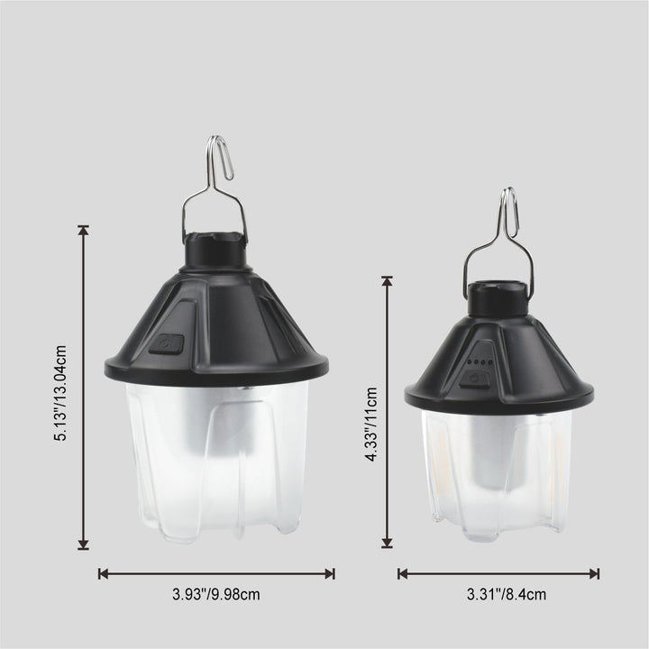 Lumière de camping portable LED en plastique en forme de cône de pin étanche pour l&
