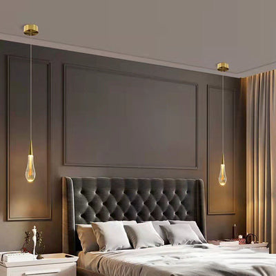 Modern Personality Creative Crystal Drops LED Pendant Light