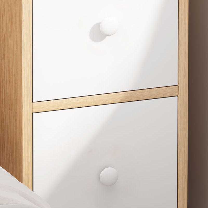 Moderner minimalistischer rechteckiger Platten-Nachttisch mit 1/2/3 Schubladen für die Bettseite 